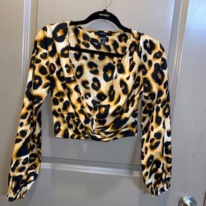 CLASSY ANIMAL PRINT TOP